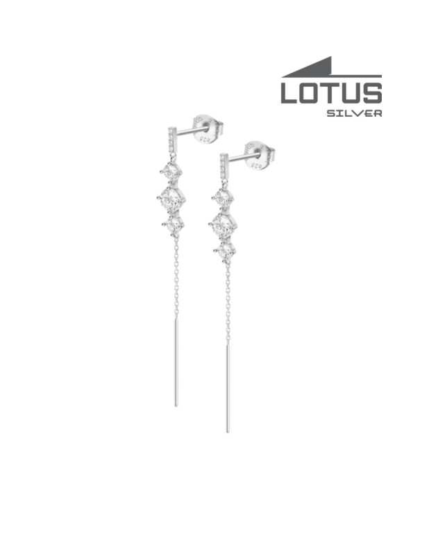 LOTUS SILVER EARRINGS